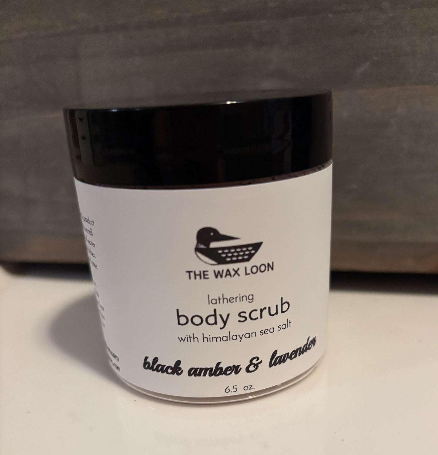 Lathering Sea Salt Scrub - BLACK AMBER & LAVENDER